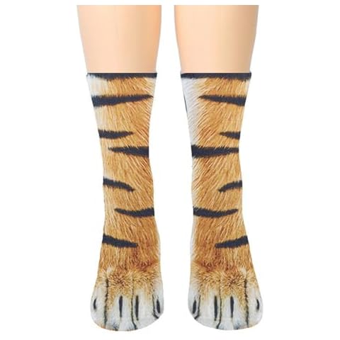 Creative Animal Footprint Mid-Tube Socks Cover