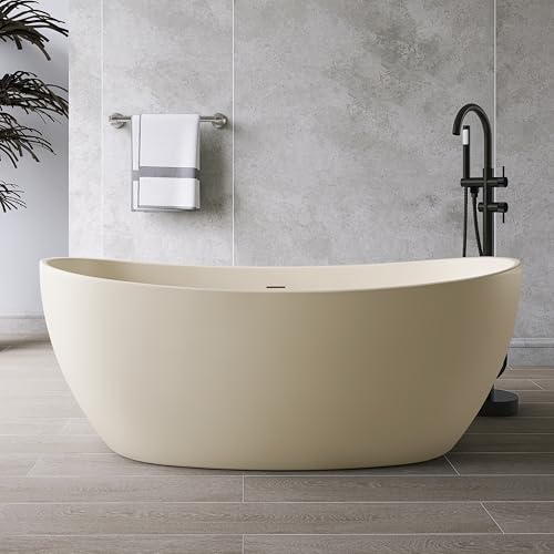 MEDUNJESS 60" Freestanding Acrylic Tub