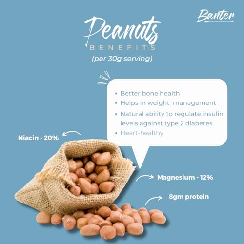 Image of Banter Crunchy Peanut Butter With Homemade Goodness - 100% Natural, Unsweetened, Vegan, And High In Protein For Fitness Enthusiasts | 100% Natural Peanut Butter (Crunchy) - 230 G