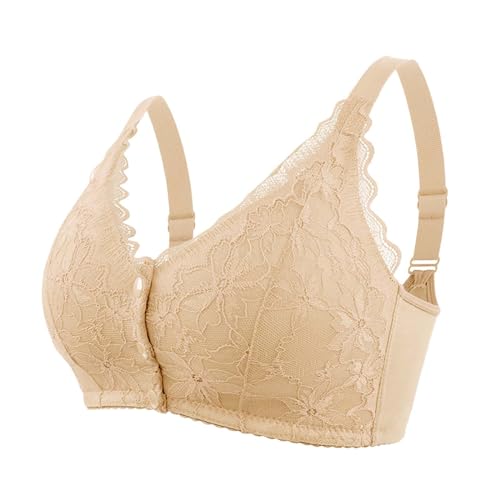 BH BüGel Kaufen Sujetadores Tallas Grandes Sujetador con Botones Delanteros Plus Size Aro Sin Relleno Conjunto Ropa Interior De Mujer Camiseta Tirantes Deporte Verano 2025 BH Einlagen Baumwolle