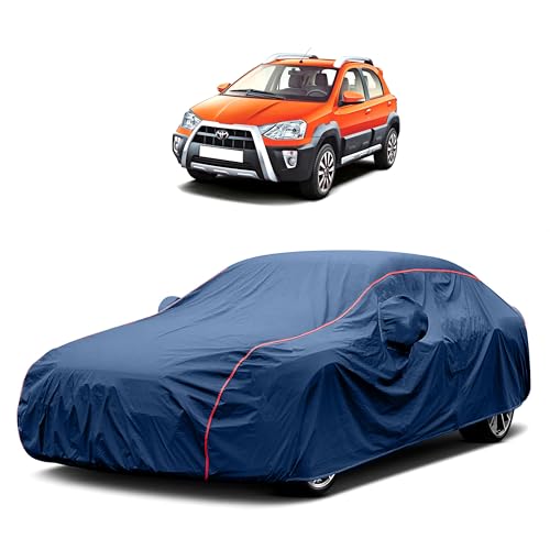 Image of Heavy-Duty Car Cover for Compatible with Toyota Etios Cross (2010 to 2025 All Models) Deluxe Car Protection Cover ? Waterproof & UV-Resistant All-Season Exterior Protection