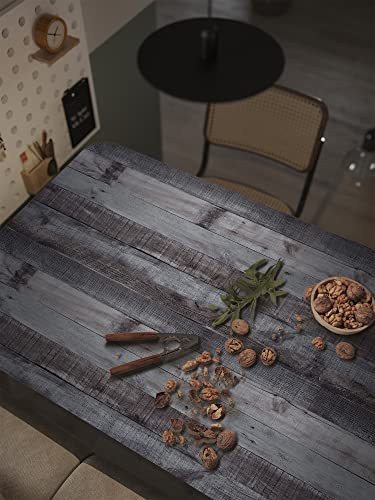 Secoctsr Gray-Brown Wood Peel And Stick Wallpaper Rustic Wood Wallpaper 17.7”X118”Faux Wood Plank Grain Contact Paper Self Adhesive Removable Gray Purple Decorative Shelf Liners Paper For Home Use #TOP2