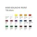 HIMI Gouache Paint Tube Set -18 Colors 12ml, with Rich Pigments, Gouache paint Non-Toxic, suitable for Beginners, Artists, and Hobby Painters. Beautiful Gifts for Art Supplies Painting（18 colors）