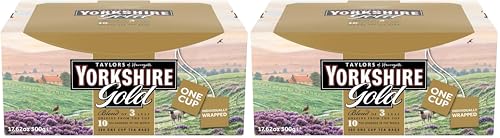 Image of Taylors of Harrogate Yorkshire Gold Individually Wrapped Tea Bags, 200 Count. (Pack of 2)