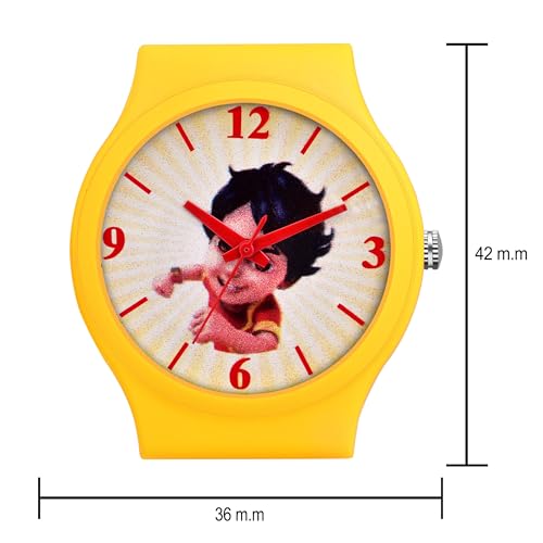 Image of Acnos Character Kid's Happy Colorful Water-Resistant Durable Watch for Boys Kids Boy with Fun Designs Adjustable Strap Positive Messages Watch for Kids