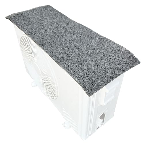 LXRHLIKG Housse Climatiseur Extérieur, Bache Pompe a Chaleur Piscine Anti-Bruit, Cache Pompe a Chaleur Extérieur Magnétique Durable en PVC(73x28cm/29x11in)