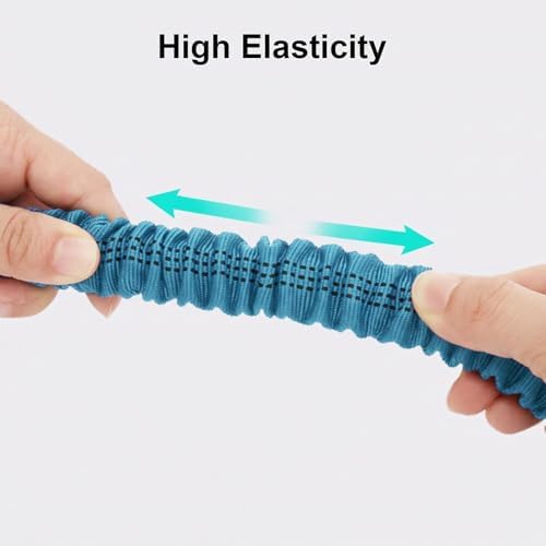 Shock Absorbing Bungee Dog Leash with Padded Handles Heavy Duty Reflective Rope for Medium Dogs Walking Running Training — view 4