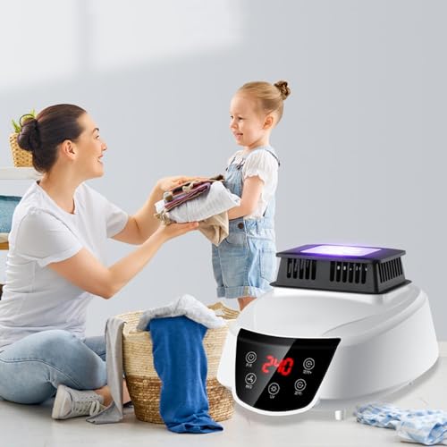 Droger, Intelligente Constante Temperatuur Bescherming Bescherming Wasdroger, Touch Screen Bespaar Tijd Elektrische Kleding Luchter Indoor Verwarmd Regenachtig Weer, Blauw - Image 8