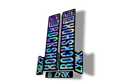 Fork Replacement Decal Sticker Compatibale for Rock Shox Lyrik 2018 Series Oil Slick 1 (Matte)