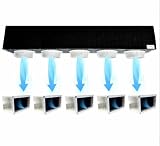 Kit Plenum canalizzato in poliuretano espanso a 5 zone completo di plenum per bocchetta per climatizzatori condizionatori canalizzati trattamento aria vmc