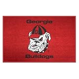 FANMATS 4955 Georgia Bulldogs Starter Mat Accent Rug - 19in. x 30in. | Sports Fan Home Decor Rug and Tailgating Mat - 'Bulldog' Logo, Red