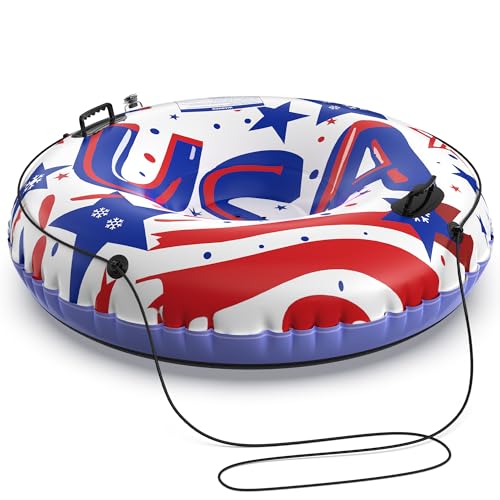 SEETOHOME Snow Tube for Sledding Heavy Duty,42" Cold-Resistant Inflatable Snow