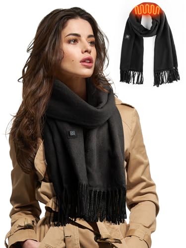 Best Heated Scarf for Women: Stay Warm All Winter with These Top Rechargeable Options 5 Eventek Heated Scarf for Men/Women with 5500mAh Battery, 3 Temperature Settings Battery Operated Heater for Winter