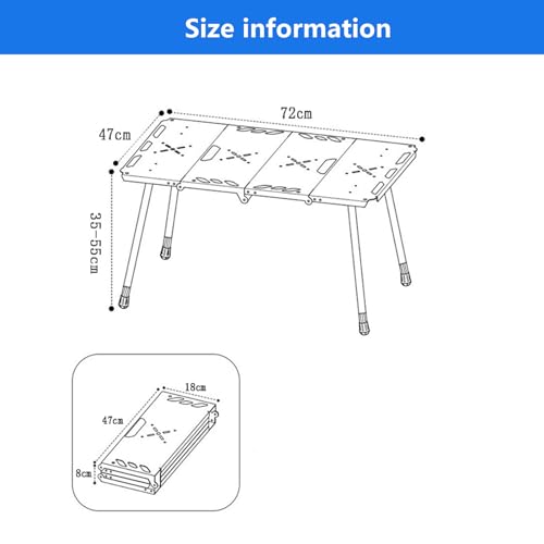 Table de camping pliante et table d'extérieur portable pour voyage - 4