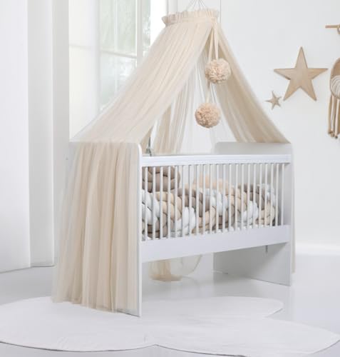 Baby Fancyroom Betthimmel für Babybett, Prinzessin Babywiege, Moskitonetz, Beistellbett Himmel, Babyzimmer Deko… – Ansicht 1
