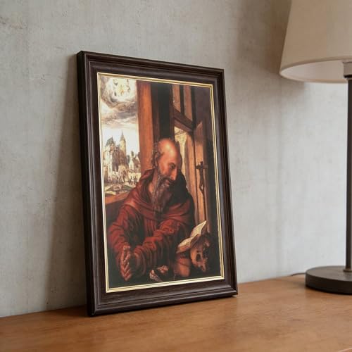 Impression sur toile Jan Van Hemessen Saint Jérôme, tableau haut de gamme - 5