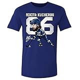 500 LEVEL Nikita Kucherov Shirt (Cotton, Large, Royal Blue) - Nikita Kucherov Cartoon WHT