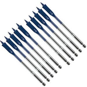Pack of 10# DSB1004B 7/16 in. x 6 in. Spade Bits Bulk Replacement Part New