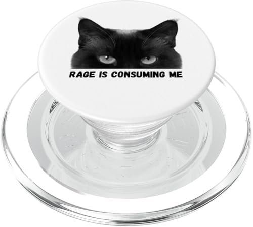 Rage is Consuming Me Cat PopSockets PopGrip pour MagSafe