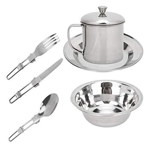 SALUTUYA Set di Piatti da Campeggio Versatili e