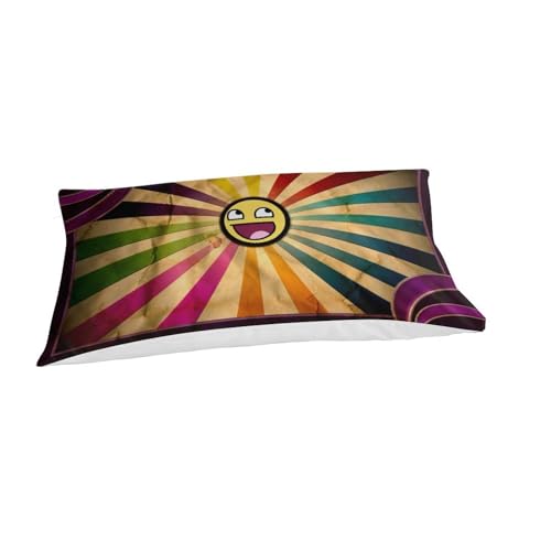 Juego de funda nórdica infantil de microfibra con estampado 3D de carita sonriente 135x200 cm 6