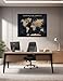 IPIC - World Map Canvas Painting for Wall Decor, Pinnable Travel Map, 30