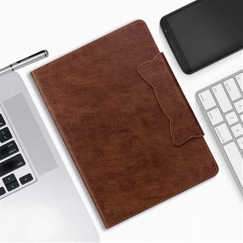 Coque iPad Pro 12.9 2018 bleu en cuir de style premium avec rabat portefeuille