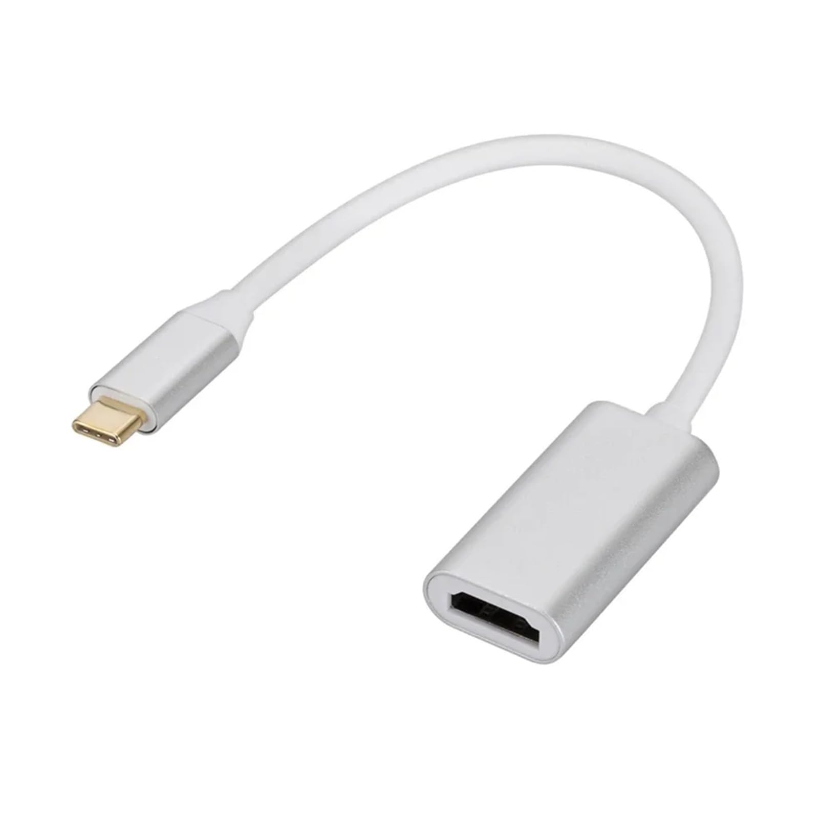 Adattatore USB 3.1 Da USB-C A HDMI (funzione HUB) - Compatibile Con MacBook/iPad/Samsung/Xiaomi/iPhone 15, Funziona Con TV/PC(Silver)