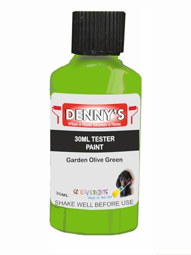 Premium Interior Wall & Furniture Chalk Paint – Garden Olive Green – Rich Matt Finish, Durable & Washable, Low Odour, Ideal for Living Rooms, Bedrooms & Hallways (30ML Tester Bottle)