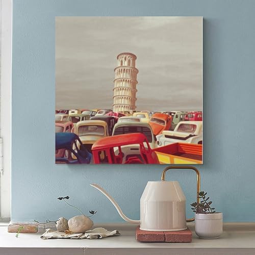 Tableau Jeffrey Smart Motor Dump pour sublimer un salon industriel - 2