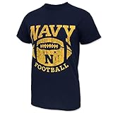 Armed Forces Gear Men's Navy Football Icon Short Sleeve T-Shirt (Navy) LG