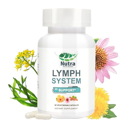 NutraNourish Lymphatic Drainage Supplement with Dandelion Echinacea & Bromelain Extracts Lymph System Support for Men and Women - 60 Count Bottles (1)