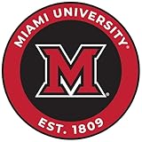 Miami University of Ohio Decorative Round Magnet Officially Licensed Collegiate Product 4-Inch