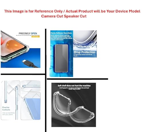 Image of Crystal Clear Anti-Yellowing Case for Infinix GT 10 Pro 5G Thin Transparent Cover, Soft Silicone Bumper