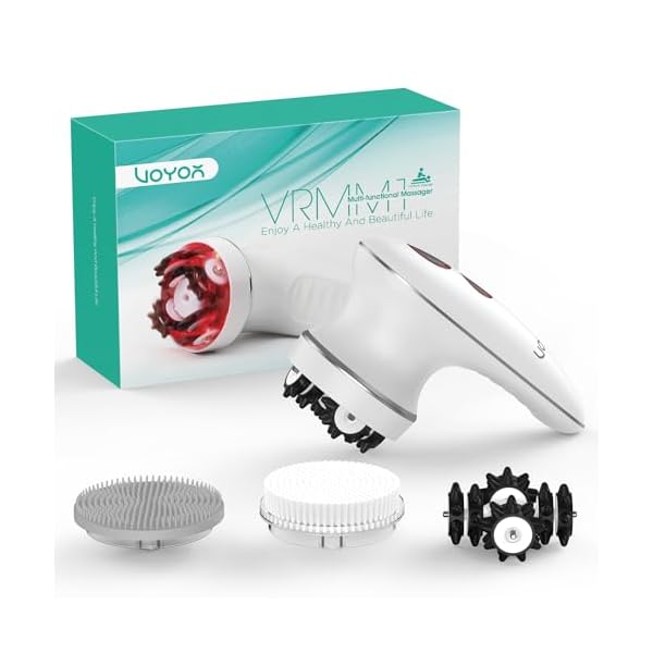 VOYOR Masajeador Anticelulítico Eléctrico Set para Celulitis, Rostro, Mano, Brazo, Cuello, Pie y Cuerpo - 3 Cabezas Multifuncionales, Impermeable IPX7, Sin Cable y Recargable 7 41CIBml9tKL. SS600 - VOYOR Masajeador Anticelulítico Eléctrico Set para Celulitis, Rostro, Mano, Brazo, Cuello, Pie y Cuerpo - 3 Cabezas Multifuncionales, Impermeable IPX7, Sin Cable y Recargable