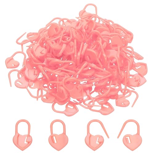 Catálogo para Comprar On-line Accesorios para punto y ganchillo los preferidos por los clientes. 43 PATIKIL - Marcadores de punto de ganchillo, 150 marcadores de plástico para tejer con agujas, con cierre de corazón, para coser ganchillo, manualidades, color rosa
