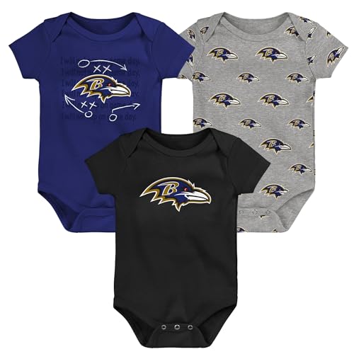 Image of Outerstuff Newborn & Infant NFL Team Starter 3-Pack Bodysuit Set