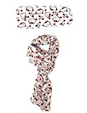 Mädchen – Kinder Hello Kitty Kopftuch und Haarband, für Kinder, Mädchen, Rosa, Marineblau und Rot, Einheitsgröße Gr. One size, weiß / rot