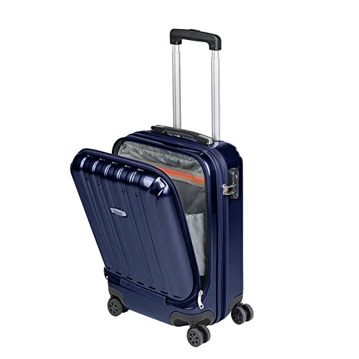 Maletas de Cabina 55x40x20 rigidas/Troley de Viaje rígido y Ligero con 4 Ruedas Dobles giratorias 360º con candado TSA y Medidas de ryanair y Grandes Resistentes .Compartimento Frontal para portátil