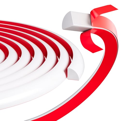 Pavlore Quarter Round Floor Molding Skirting - 10FT Self-Adhesive PVC