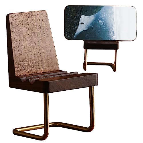 Cadeira titular do telefone celular para mesa - Suporte de telefone de mesa em forma de cadeira boni