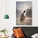 Jesus Baptism Divine Inspiration Spiritual Peace Faith Painting On Canvas Wall Art Poster Scroll Picture Print Living Room Walls Decor Home Posters 08x12inch(20x30cm)