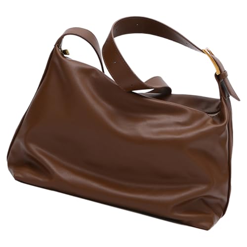 Sac à bandoulière en cuir PU pour femme grand cabas de shopping
