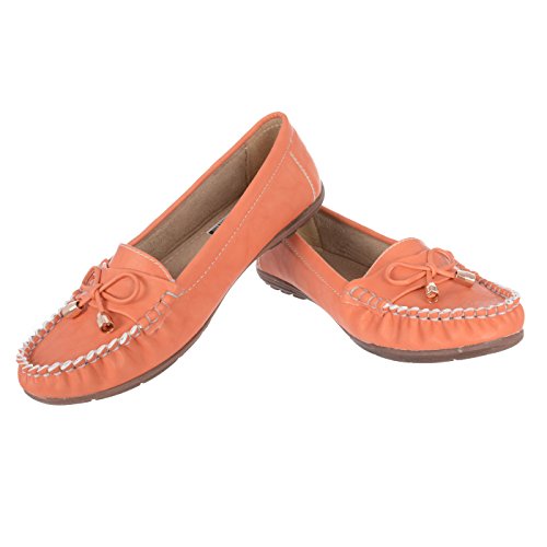 Buy DARLING DEALS Women Orange Loafers Flat at Amazon.in