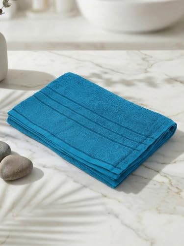 Image of Monte Carlo Essential 100% Cotton Bath Towel | 380 GSM Lightweight & Quick Dry | Soft Absorbent Compact Towel 60x120 cm | Bathroom Towel for Gym, Travel & Daily Use (Jazz) | Shadow Purple