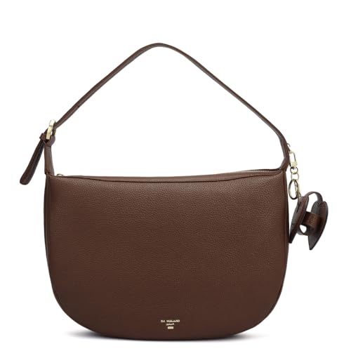 Image of Da Milano Women's Leather Shoulder Bag - Brown
