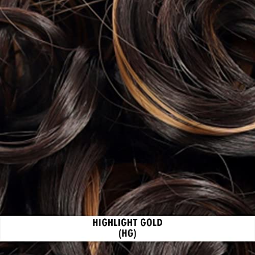 Image of KIS Synthetic Wavy Hair Extensions with 4 Clip-in for Women, Highlight Gold | 18 Inches, Natural, Soft Heat Resistant Hair, Thick Washable Reusable, Artificial Hair Clip on Extension for Bridal, Wedding