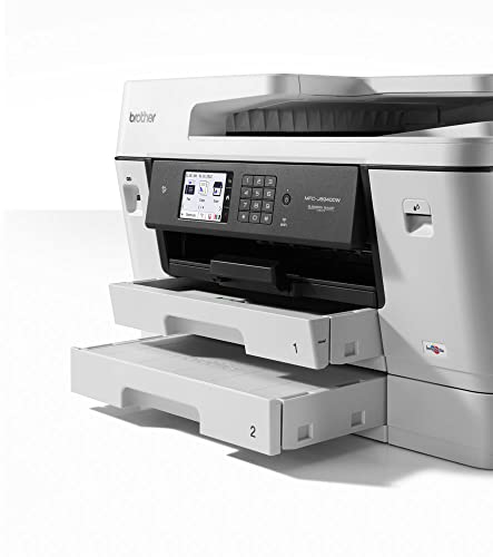 Brother MFC-J6940DW DIN A3 4-in-1 Farbtintenstrahl-Multifunktionsgerät (2 x 250 Blatt Papierkassette, Drucken, scannen, kopieren, faxen), Weiß, Mittel – Bild 8