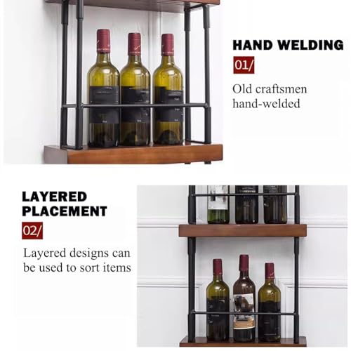 Soporte de vino independiente multi-capa estilo nórdico miniatura 4