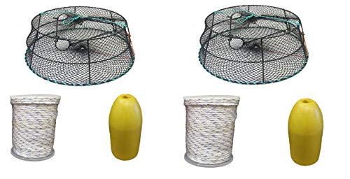 KUFA Sports (CT79+FYM400 Vinyl Coated Prawn Trap with Prawn Trap Accessory Combo (2)